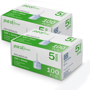 Fine Pen Needles – 32G × 5 mm (100 ct)